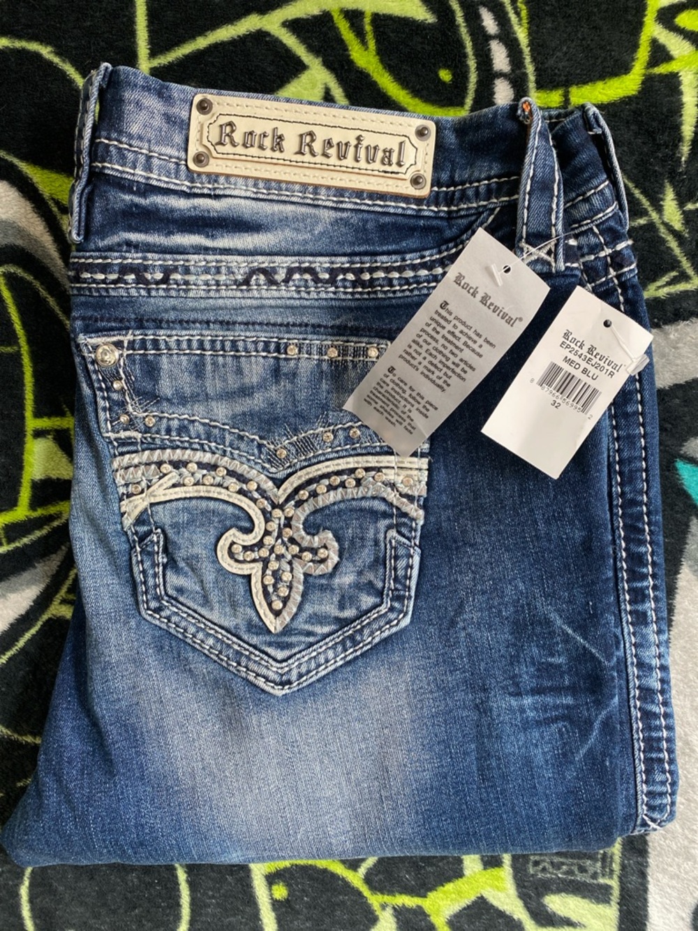 Rock revival easy straight jeans “Irela” size 32